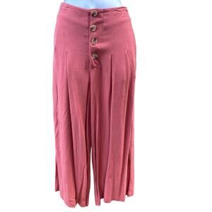 Fashion On Earth Boho Burnt Orange Cropped
Wide Leg Pants